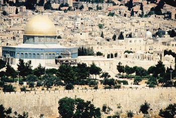 Wall and dome in Jerusalem - Jerusalem 3000: An Uncertain Celebration