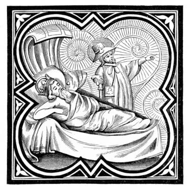 Black and white king laying down - Nebuchadnezzar Not Remember His Own Dream?