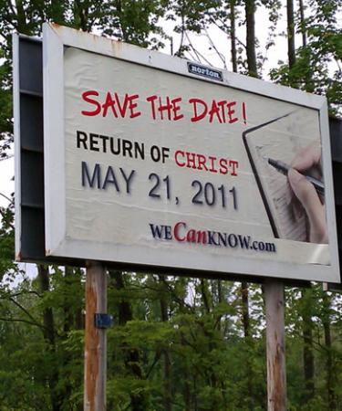 may 21 judgement day. quot;Judgment Dayquot; billboard near