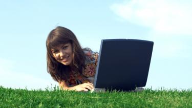 Girl at computer - Teenage Success Stories: Yours Could Start Today