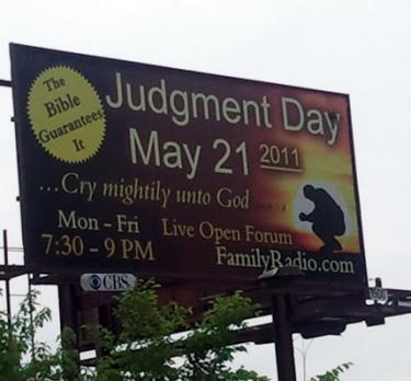 judgment day billboard. quot;Judgment Day - May 21quot;