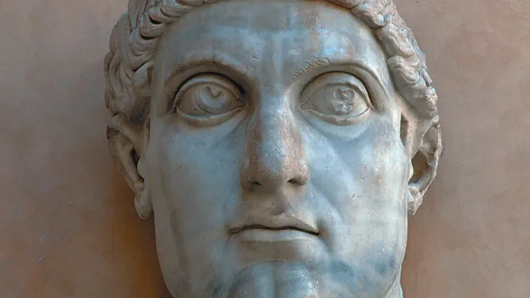 The Roman emperor Constantine the Great, while himself not really a Christian, convened and played a major role in the Council of Nicaea, which laid the groundwork for acceptance of the Trinity doctrine. Bust of Roman Emperor Constantine the Great