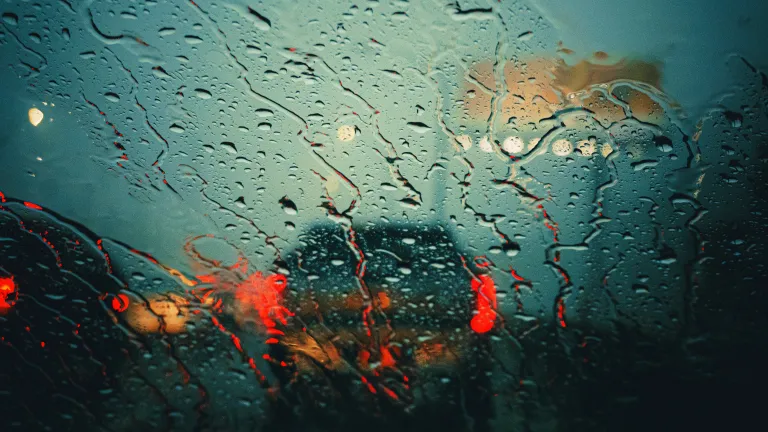 Sometimes life can feel like a dangerous storm that we will not make it through! Driving in a rainstorm.