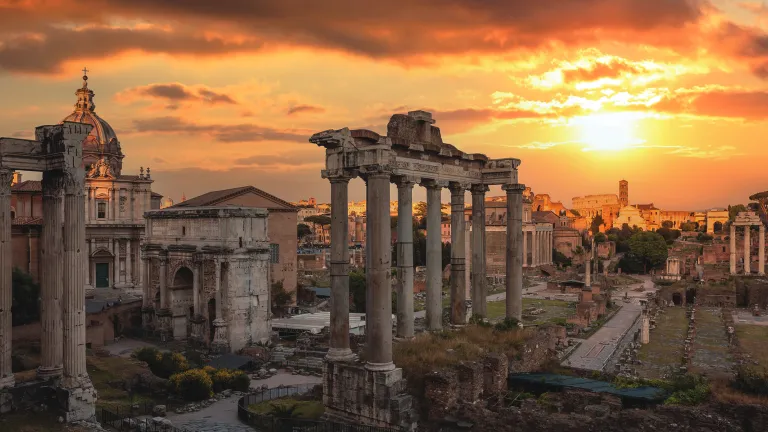 Every past kingdom has ended, to be replaced by another. But the Bible reveals a coming Kingdom that will stand forever! Roman ruins.