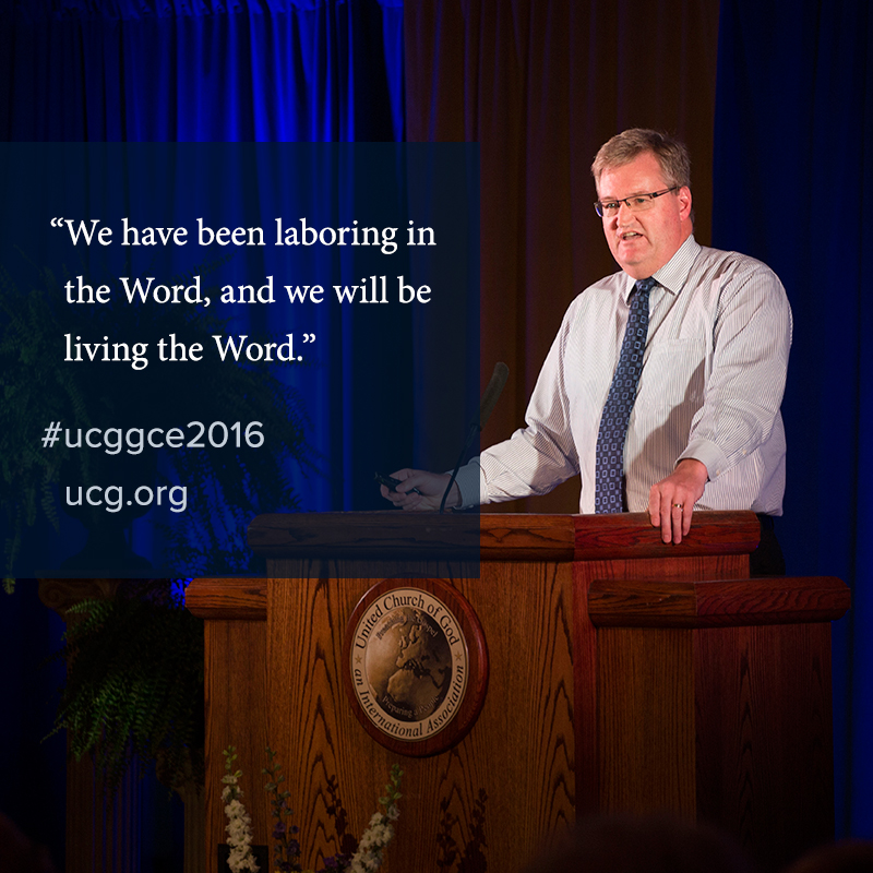 Daniel Porteous of New Zealand updates the General Conference on the work in the South Pacific region. Daniel Porteous of New Zealand updates the General Conference on the work in the South Pacific region.