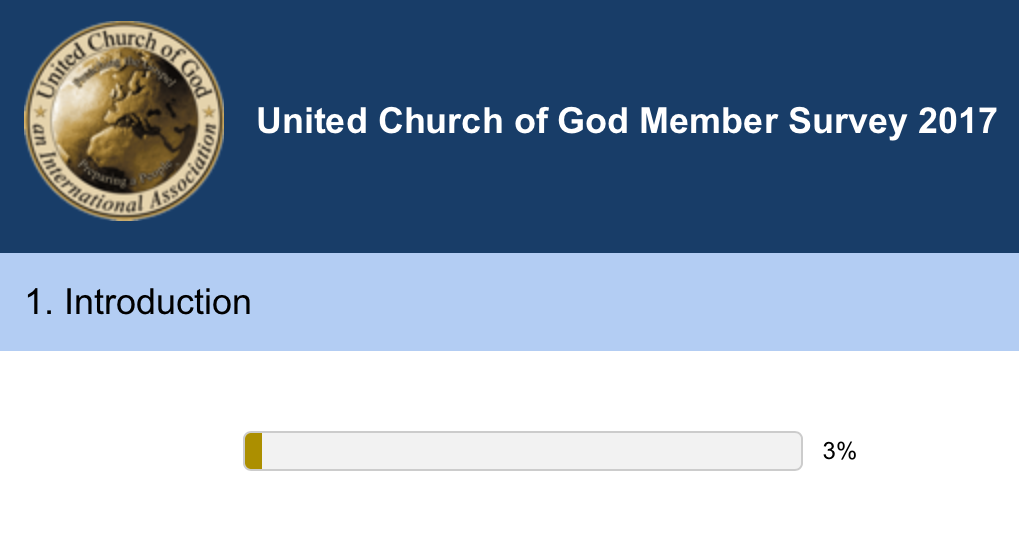 Ucg member survey united church of god