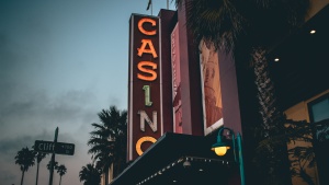 A casino neon sign.