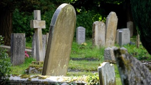 An old cemetery in the country.