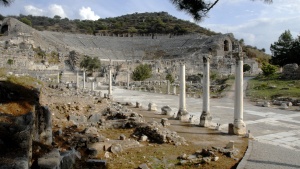 Ephesus main street and theater.