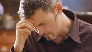 A man praying.