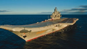 Old Russian aircraft carrier.