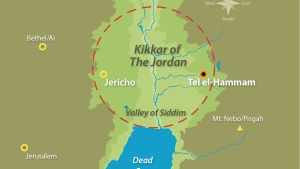 Map of Kikkar of the Jordan