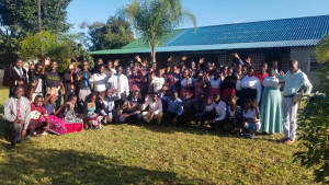 A group of young adults outdoors