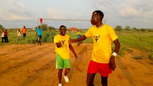 teenagers playing outdoor sports