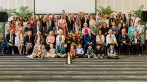 a group of people keeping the Feast of Tabernacles