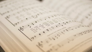 An open hymnal