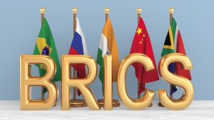Large letters BRICS