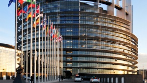 European Parliament building in Strasbourg, France