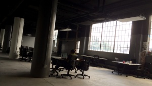 A large open office space.