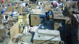 A settlement in Karachi, Pakistan.