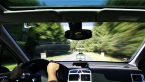 view through car windshield