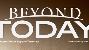 The masthead for the Beyond Today magazine.