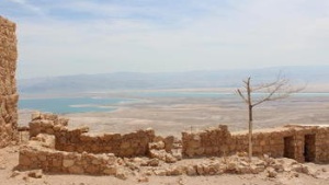 windswept ruins from masada