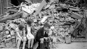 Children affected by World War II in Great Britain.