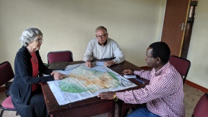 meeting with a map