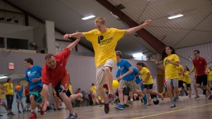 Games at camp Pinecrest. 