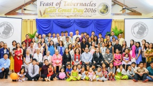 Group photo of Feast goers in Albuera, Leyte, Philipines