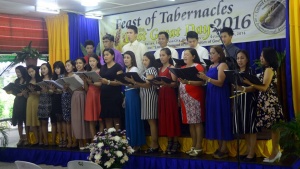 Choir at the Feast in Davao, Philippines.