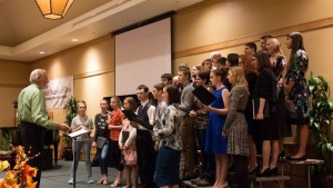 The choir at the Steamboat Springs Feast site. 