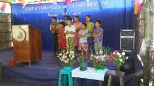 Feast in Sakhangyi, Myanmar.