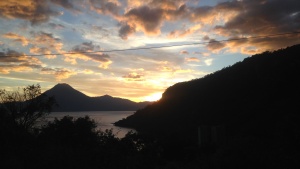 A sunset over Lake Panajachal