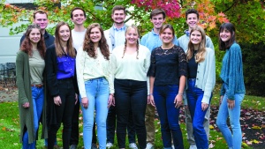 Group photo of the students selected for positions on ABC student council.