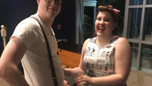 Sean and Kira Boyd share a laugh at the dance.