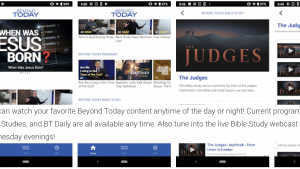 Image of Beyond Today on Android device.