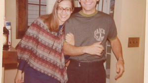 Tony and his wife, Patricia, just after they were married in 1974, one year after his baptism.