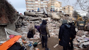 Photo of earthquake damage in Turkey.