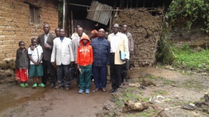 Some of the families who met at Nyabihu for Bible study.