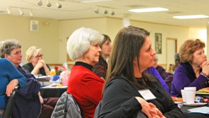 Some of the attendees at the weekend listening to a seminar. 