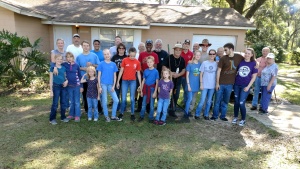 Everyone who worked together to help Betty Oldroyd clean up the mess and damage from Hurricane Irma in Florida. 