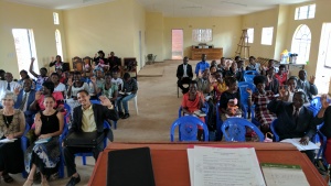 Lilongwe, Malawi brethren in our new (not yet finished) hall on the Sabbath before the Passover.