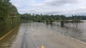 Broze Road near the church hall in Houston, Texas. 