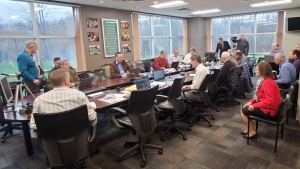 The Council of Elders meetings held at the home office this week.