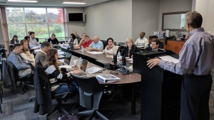 Steve Myers addresses participants of the Pastoral Development Program.