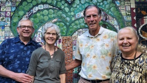 Vic and Bev Kubik with Braden and Georgia Veller.