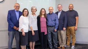 Vic Kubik, Kathy de Campos, Bev Kubik, Barbara & Mark Welch, Len Martin and Rudy Rangel (Jamie Schreiber not pictured).