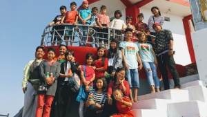 Youth who were part of the camp program in Myanmar.  